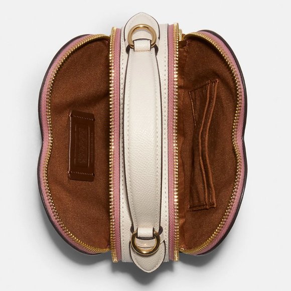 🍒❤️ Heart Crossbody In Signature Canvas With Heart Cherry Print - Picture 8 of 16